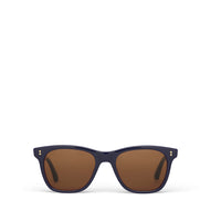 Fitzpatrick Handcrafted Sunglasses Navy Multi Lamination-Brown Gradient - Front View