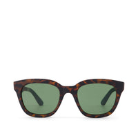 Savanna Traveler Sunglasses Matte Blonde Tort-Bottle Green - Front View