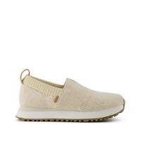 Resident 2.0 Sneaker Natural Undyed Metallic Linen Stripe - Side View