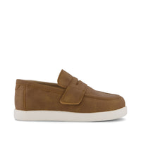 Oliver Toddler Loafer Toffee Microsuede - Side View