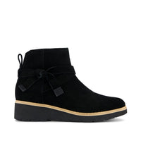 Marlow Boot Water Repellent Black Suede - Side View