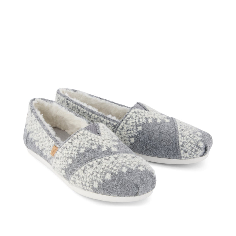 Alpargata Classic Fuzzy Fair Isle - Front View