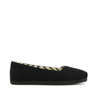 Alpargata Ballet Flat All Black Heritage Canvas - Side View