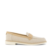 Marie Loafer Natural Textile - Side View